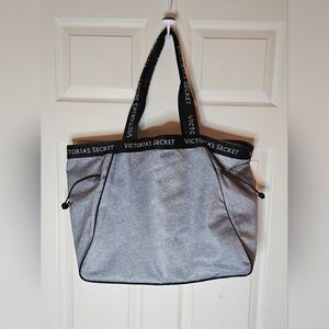 Victoria’s Secret Sport Cinch Tote Gym Weekend Bag Gray